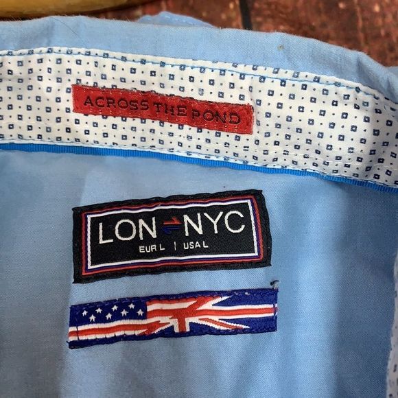SzL Lin NYC Blue Button Down Shirt 👔 - Picture 6 of 8
